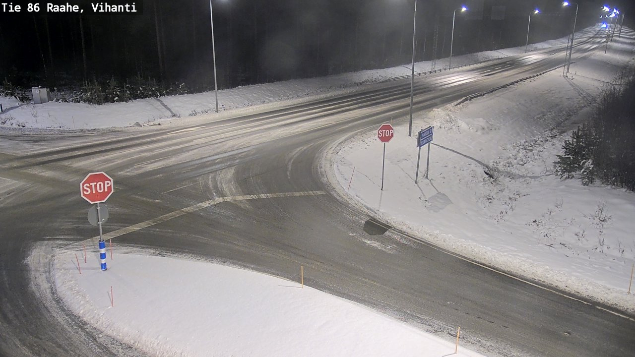 Weather Camera Image Road 86 Raahe, Vihanti, Raahe, Pohjois-Pohjanmaa