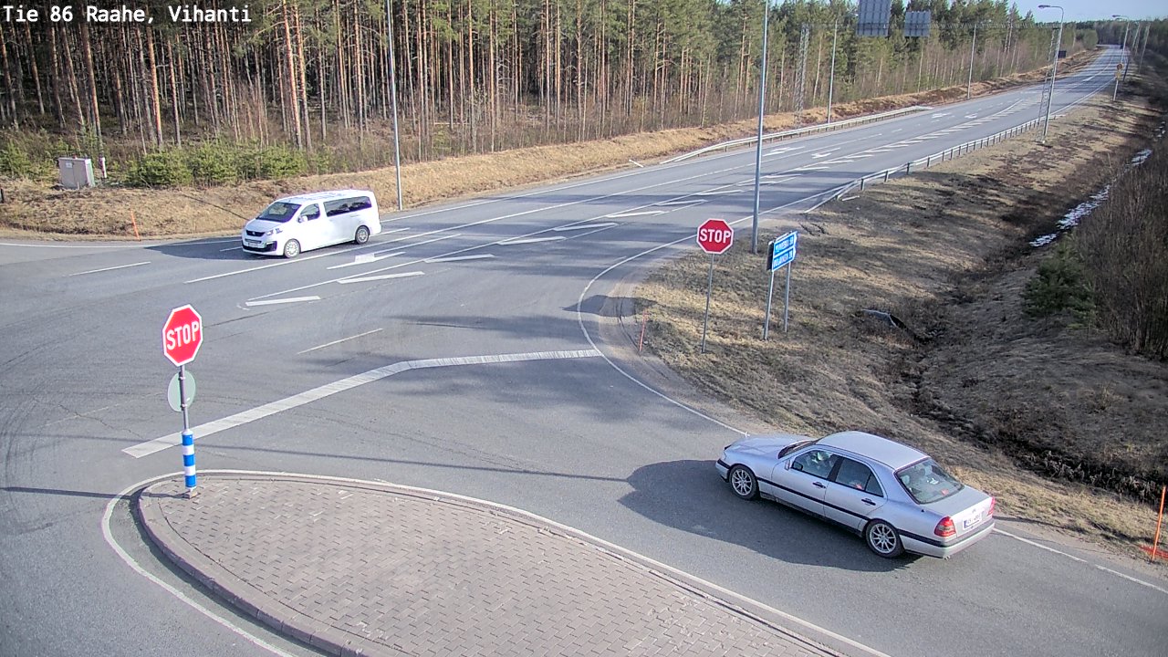 Weather Camera Image Väg 86 Raahe, Vihanti, Raahe, Pohjois-Pohjanmaa