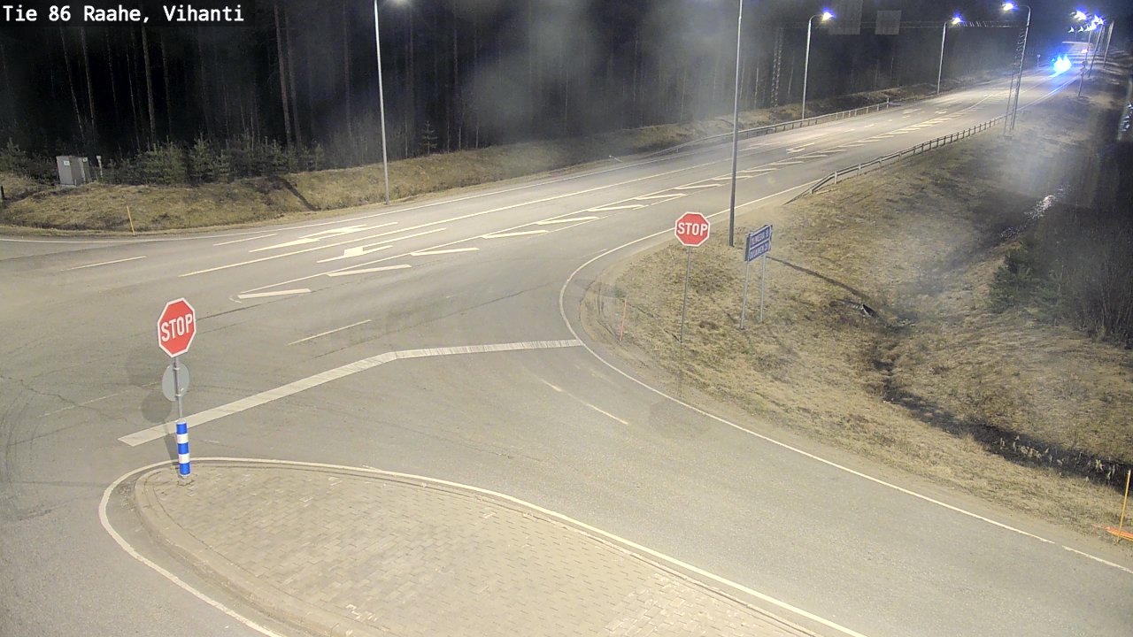 Weather Camera Image Väg 86 Raahe, Vihanti, Raahe, Pohjois-Pohjanmaa