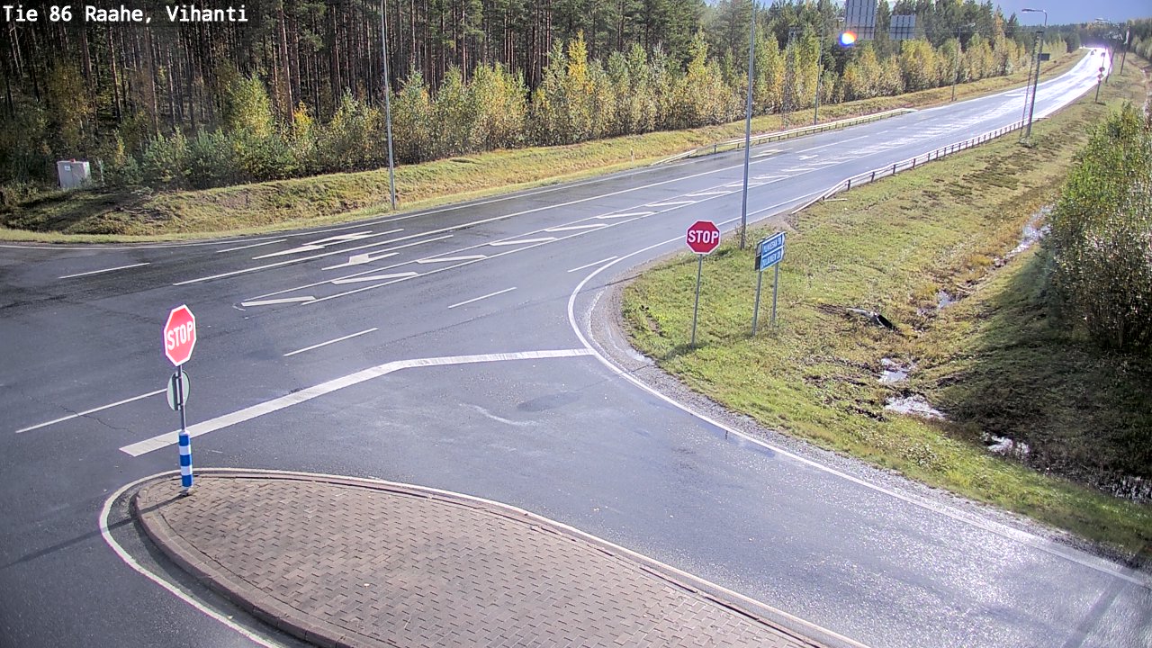 Weather Camera Image Road 86 Raahe, Vihanti, Raahe, Pohjois-Pohjanmaa
