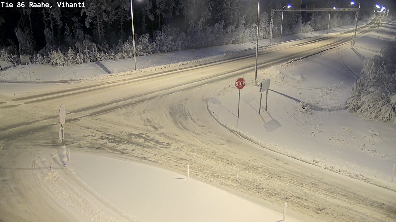 Weather Camera Image Road 86 Raahe, Vihanti, Raahe, Pohjois-Pohjanmaa