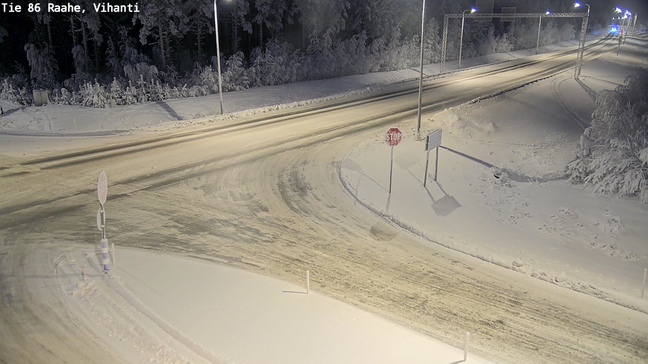 Weather Camera Image Road 86 Raahe, Vihanti, Raahe, Pohjois-Pohjanmaa