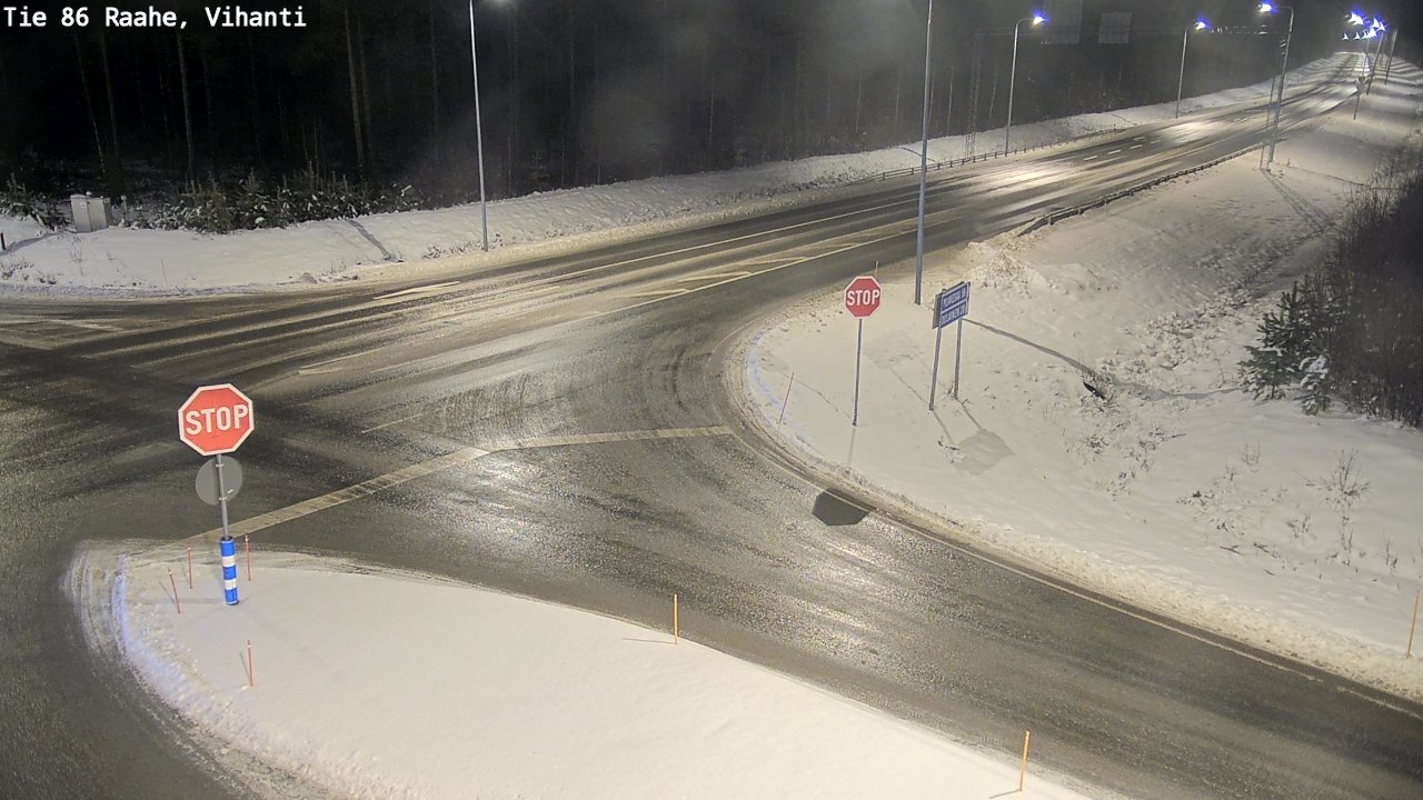 Weather Camera Image Road 86 Raahe, Vihanti, Raahe, Pohjois-Pohjanmaa