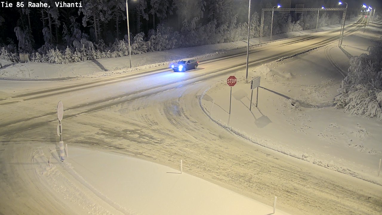 Weather Camera Image Road 86 Raahe, Vihanti, Raahe, Pohjois-Pohjanmaa
