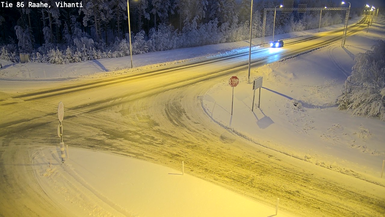 Weather Camera Image Väg 86 Raahe, Vihanti, Raahe, Pohjois-Pohjanmaa