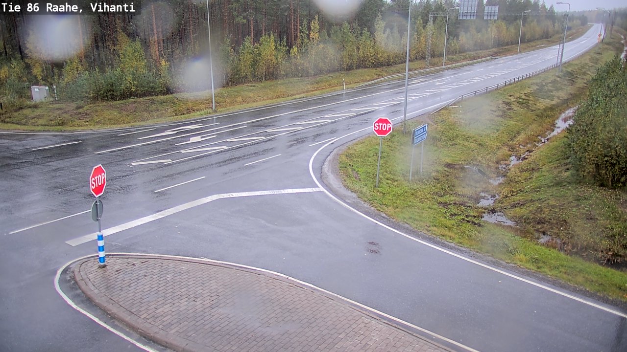 Weather Camera Image Road 86 Raahe, Vihanti, Raahe, Pohjois-Pohjanmaa