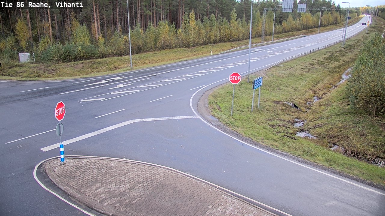 Weather Camera Image Road 86 Raahe, Vihanti, Raahe, Pohjois-Pohjanmaa