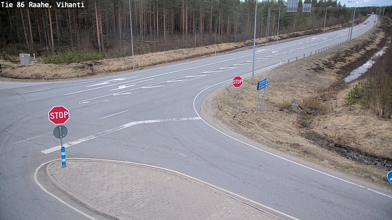 Weather Camera Image Road 86 Raahe, Vihanti, Raahe, Pohjois-Pohjanmaa