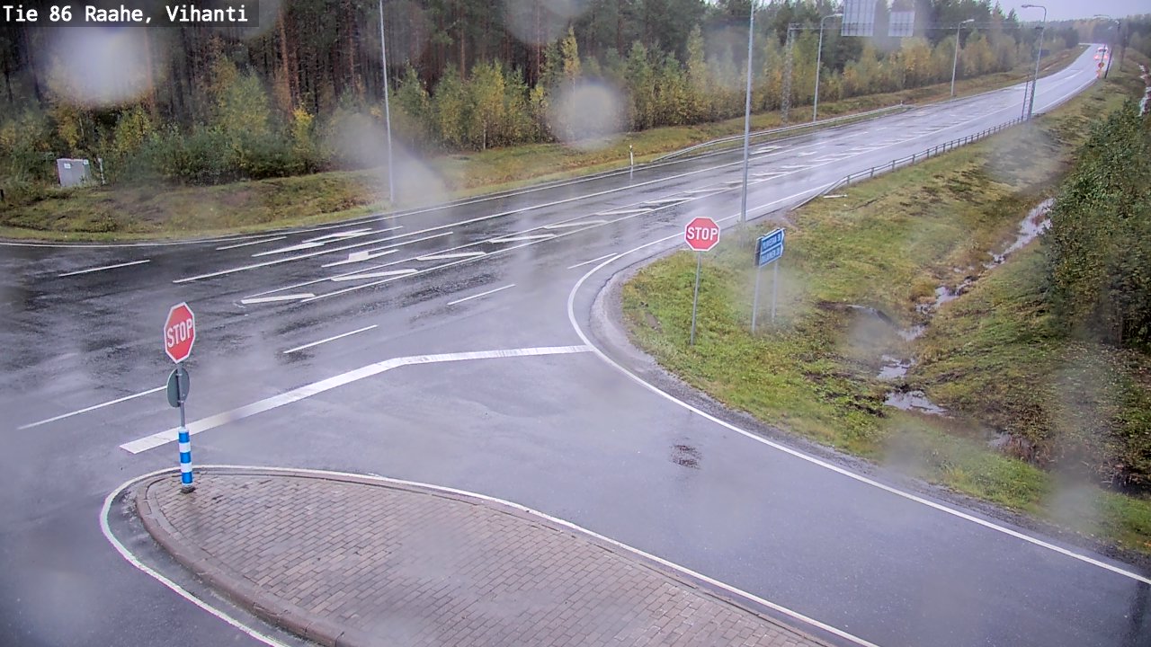 Weather Camera Image Road 86 Raahe, Vihanti, Raahe, Pohjois-Pohjanmaa