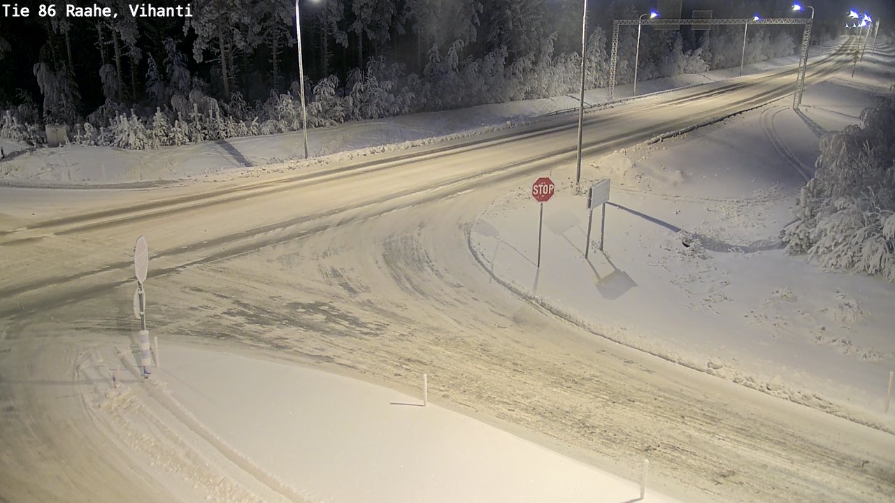 Weather Camera Image Road 86 Raahe, Vihanti, Raahe, Pohjois-Pohjanmaa