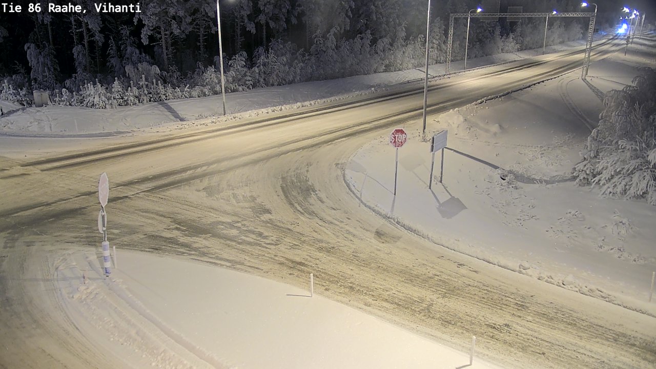 Weather Camera Image Väg 86 Raahe, Vihanti, Raahe, Pohjois-Pohjanmaa