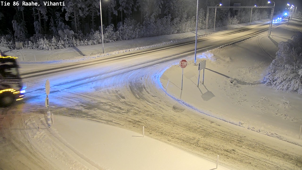 Weather Camera Image Road 86 Raahe, Vihanti, Raahe, Pohjois-Pohjanmaa