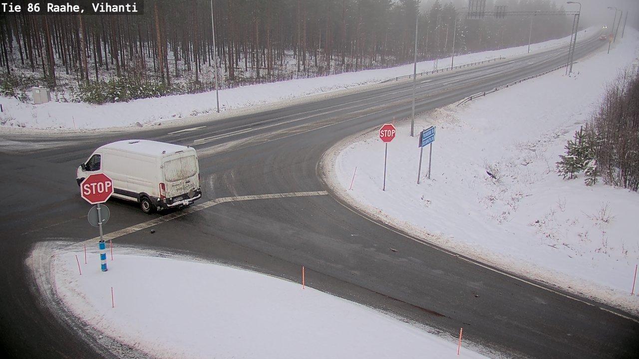 Weather Camera Image Road 86 Raahe, Vihanti, Raahe, Pohjois-Pohjanmaa
