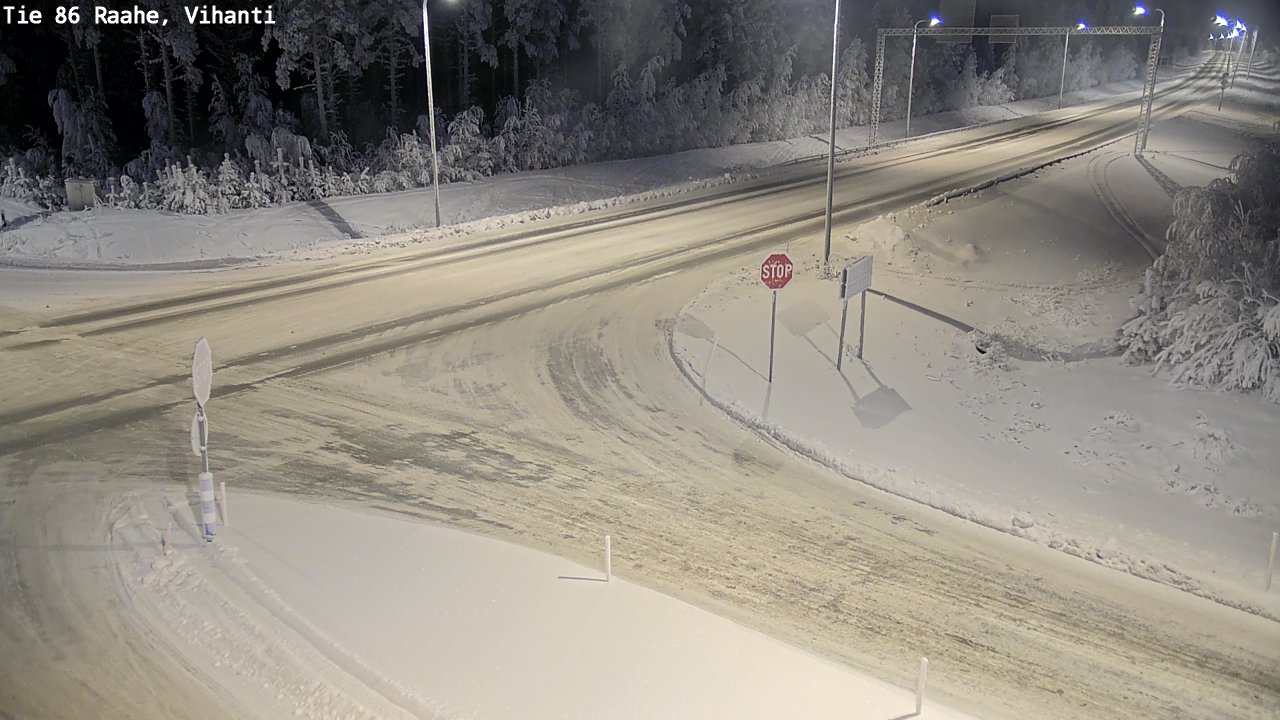 Weather Camera Image Road 86 Raahe, Vihanti, Raahe, Pohjois-Pohjanmaa