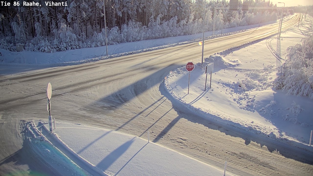 Weather Camera Image Road 86 Raahe, Vihanti, Raahe, Pohjois-Pohjanmaa