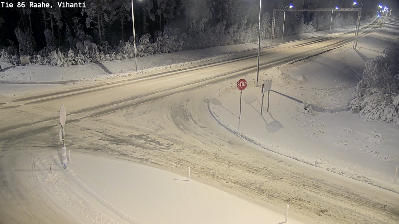 Weather Camera Image Road 86 Raahe, Vihanti, Raahe, Pohjois-Pohjanmaa