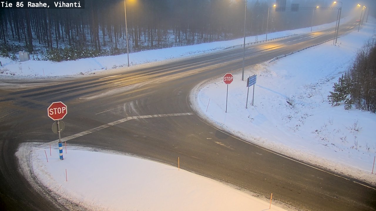 Weather Camera Image Road 86 Raahe, Vihanti, Raahe, Pohjois-Pohjanmaa