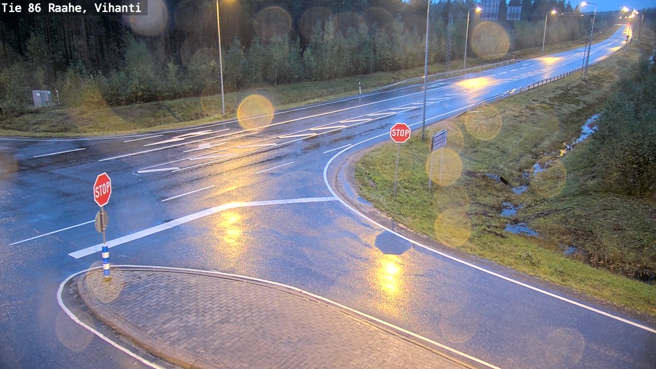 Weather Camera Image Road 86 Raahe, Vihanti, Raahe, Pohjois-Pohjanmaa