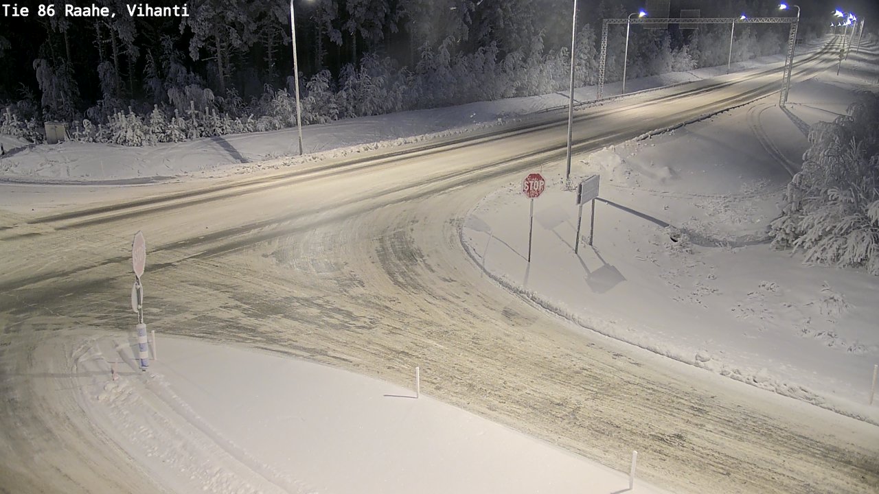Weather Camera Image Väg 86 Raahe, Vihanti, Raahe, Pohjois-Pohjanmaa