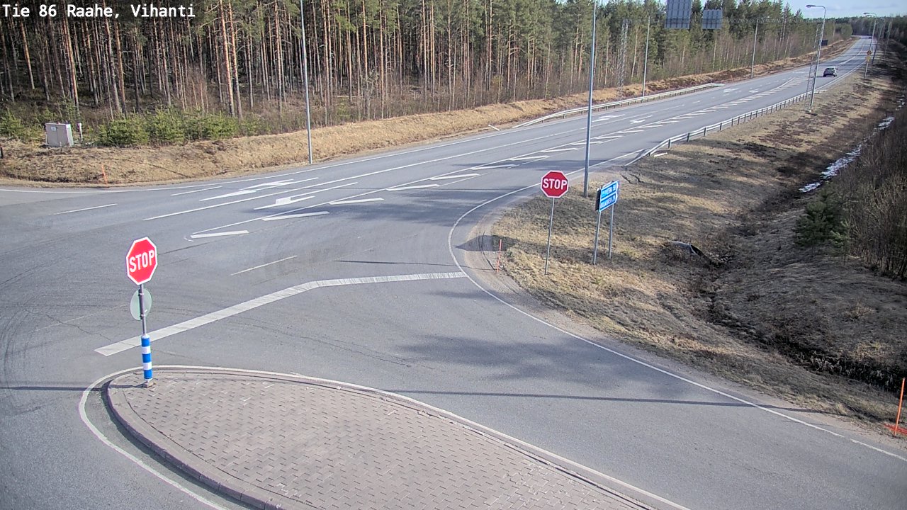 Weather Camera Image Väg 86 Raahe, Vihanti, Raahe, Pohjois-Pohjanmaa