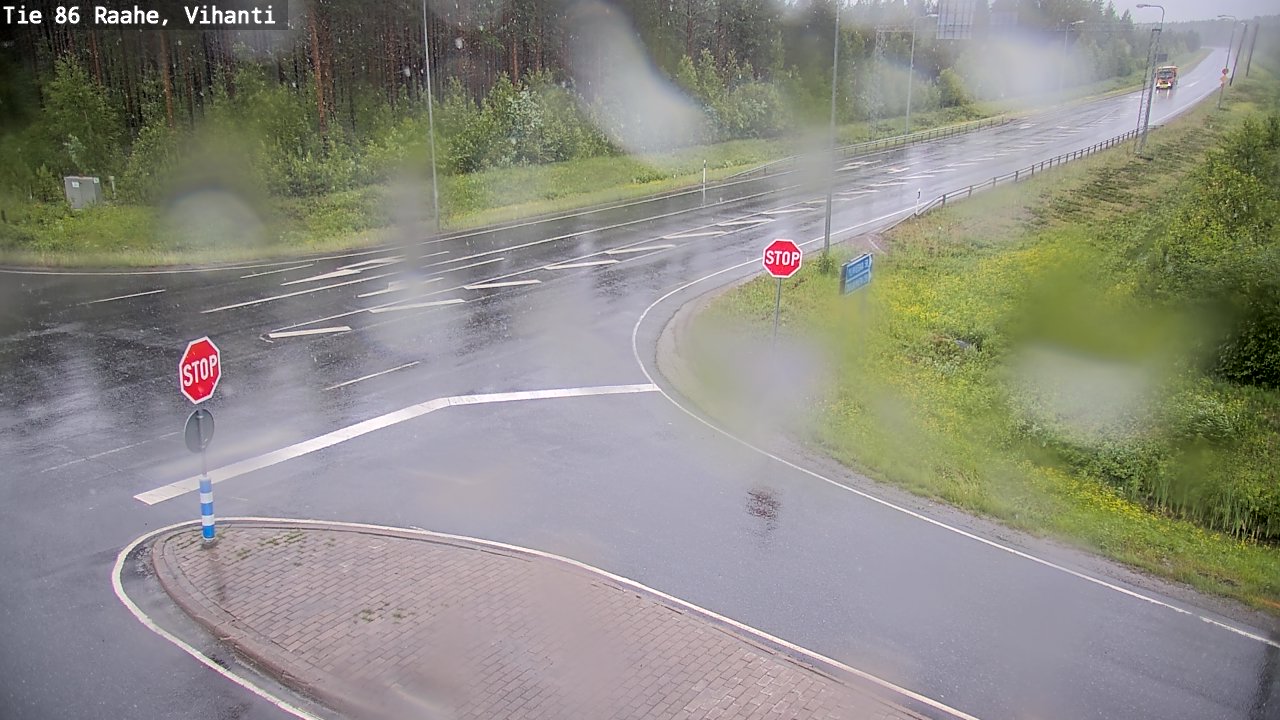 Weather Camera Image Väg 86 Raahe, Vihanti, Raahe, Pohjois-Pohjanmaa