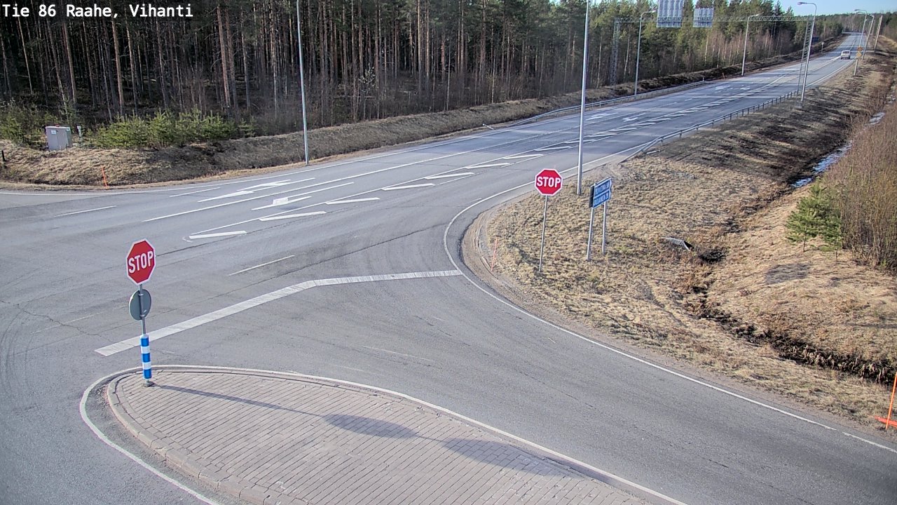 Weather Camera Image Väg 86 Raahe, Vihanti, Raahe, Pohjois-Pohjanmaa