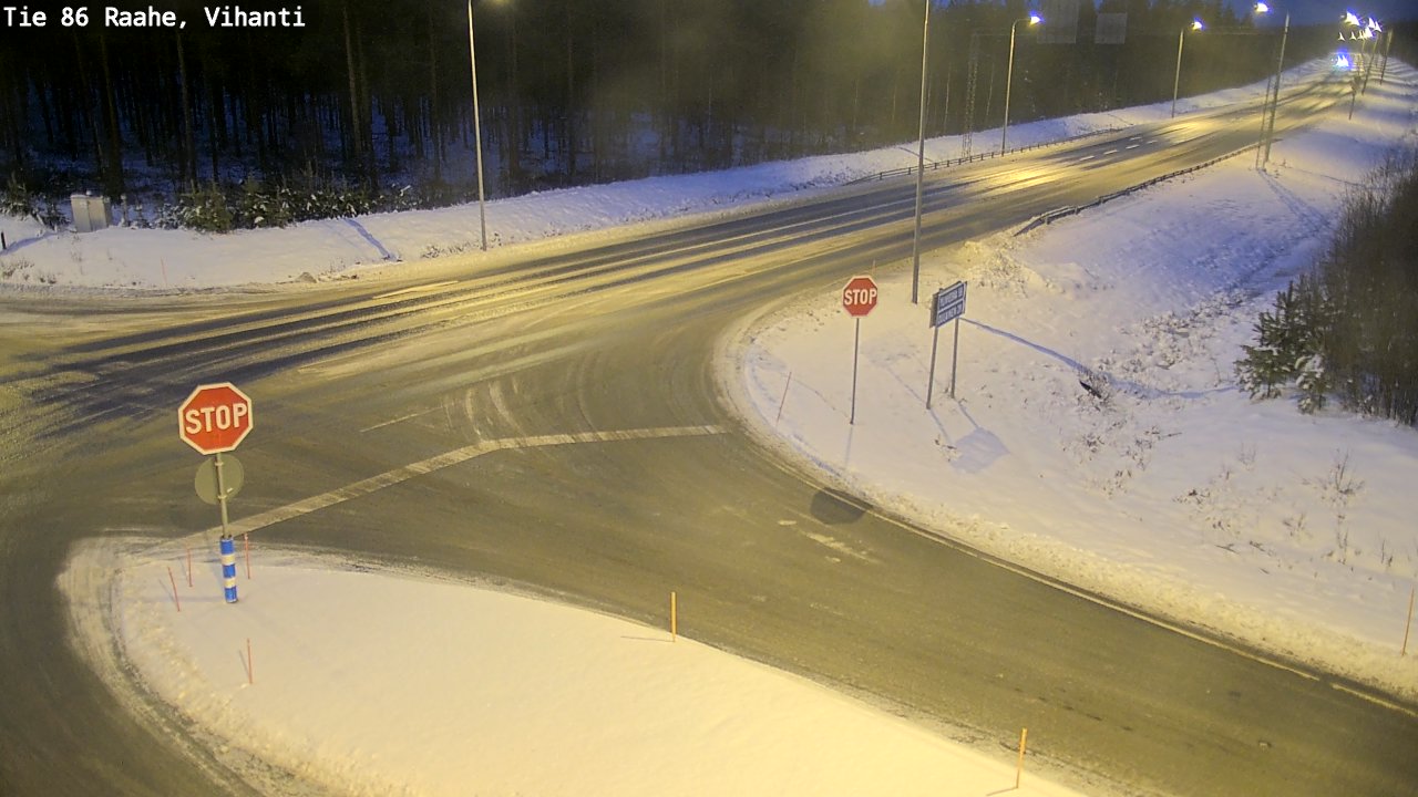 Weather Camera Image Road 86 Raahe, Vihanti, Raahe, Pohjois-Pohjanmaa