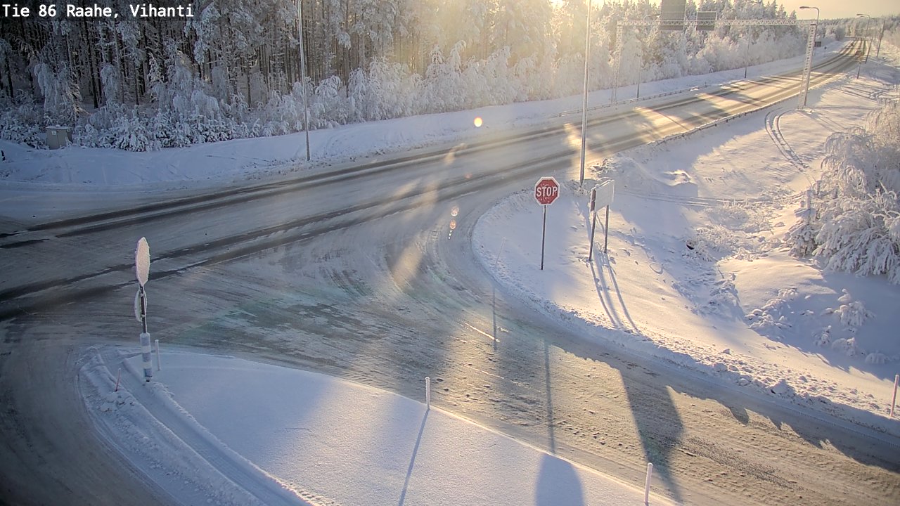 Weather Camera Image Road 86 Raahe, Vihanti, Raahe, Pohjois-Pohjanmaa