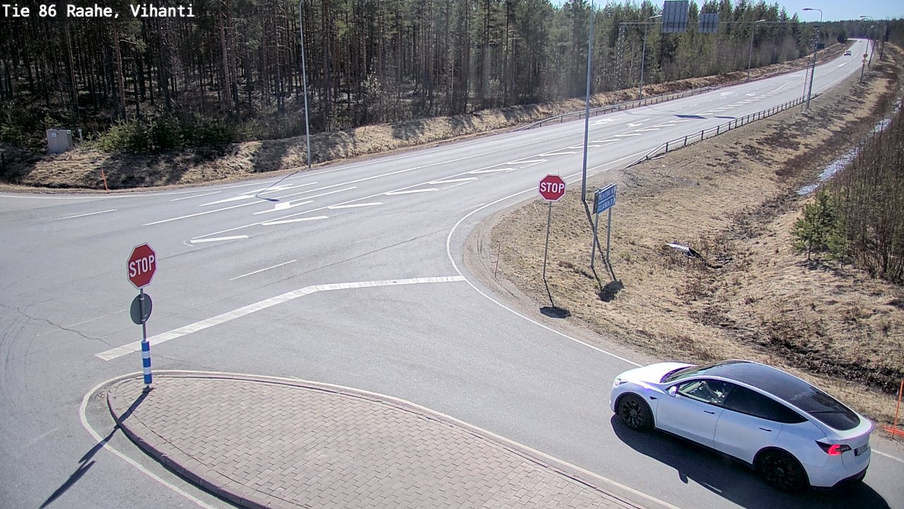 Weather Camera Image Väg 86 Raahe, Vihanti, Raahe, Pohjois-Pohjanmaa