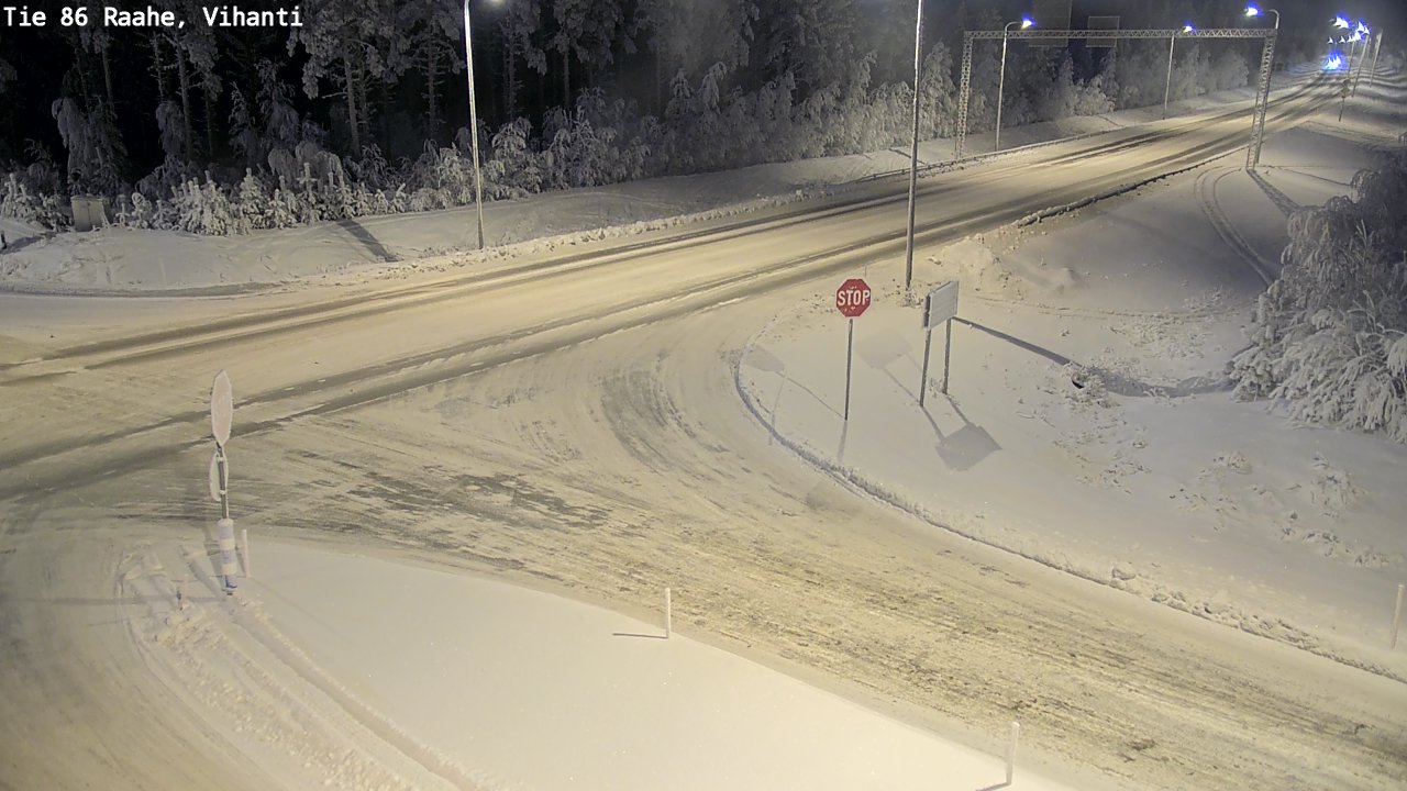 Weather Camera Image Road 86 Raahe, Vihanti, Raahe, Pohjois-Pohjanmaa