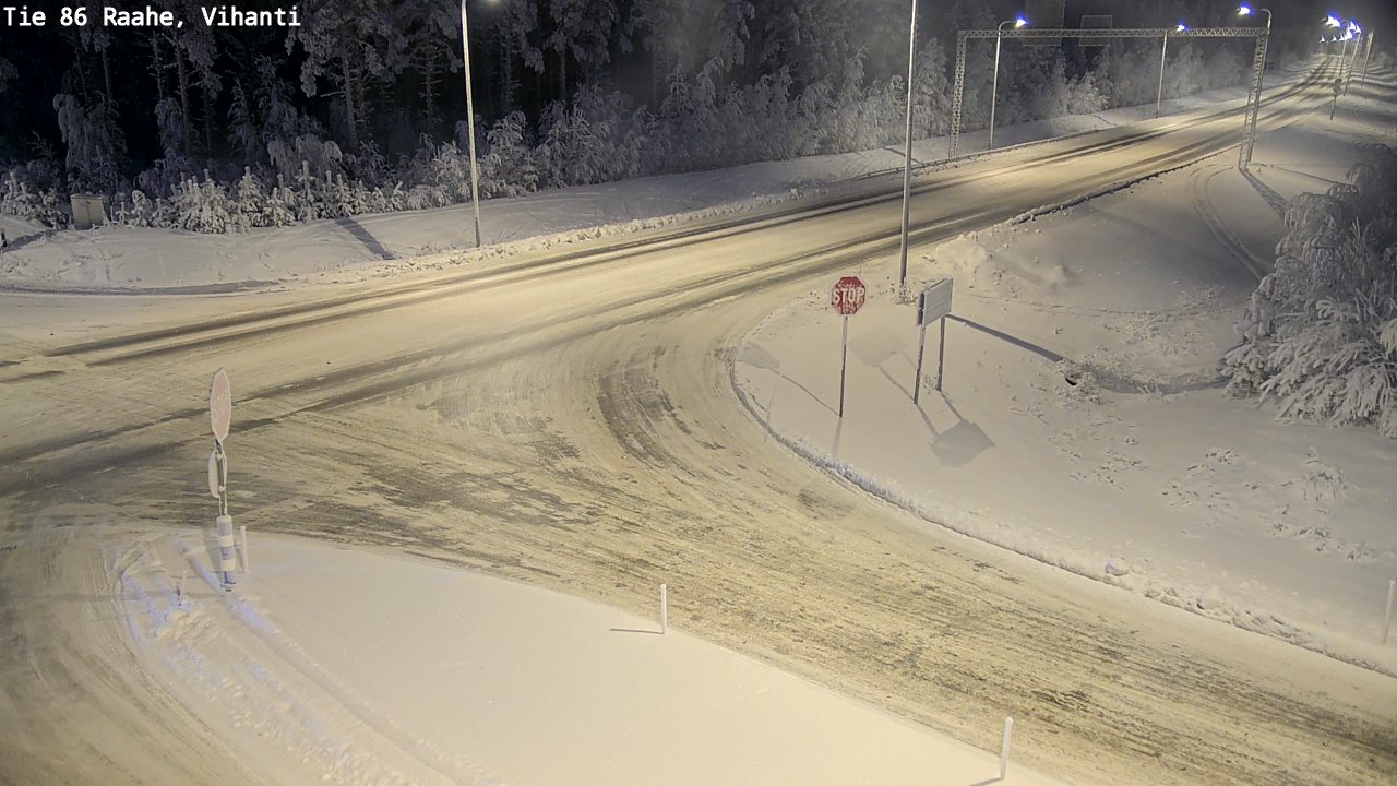 Weather Camera Image Road 86 Raahe, Vihanti, Raahe, Pohjois-Pohjanmaa