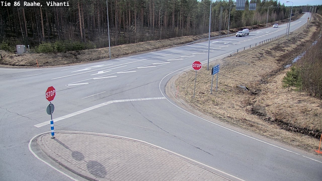 Weather Camera Image Väg 86 Raahe, Vihanti, Raahe, Pohjois-Pohjanmaa