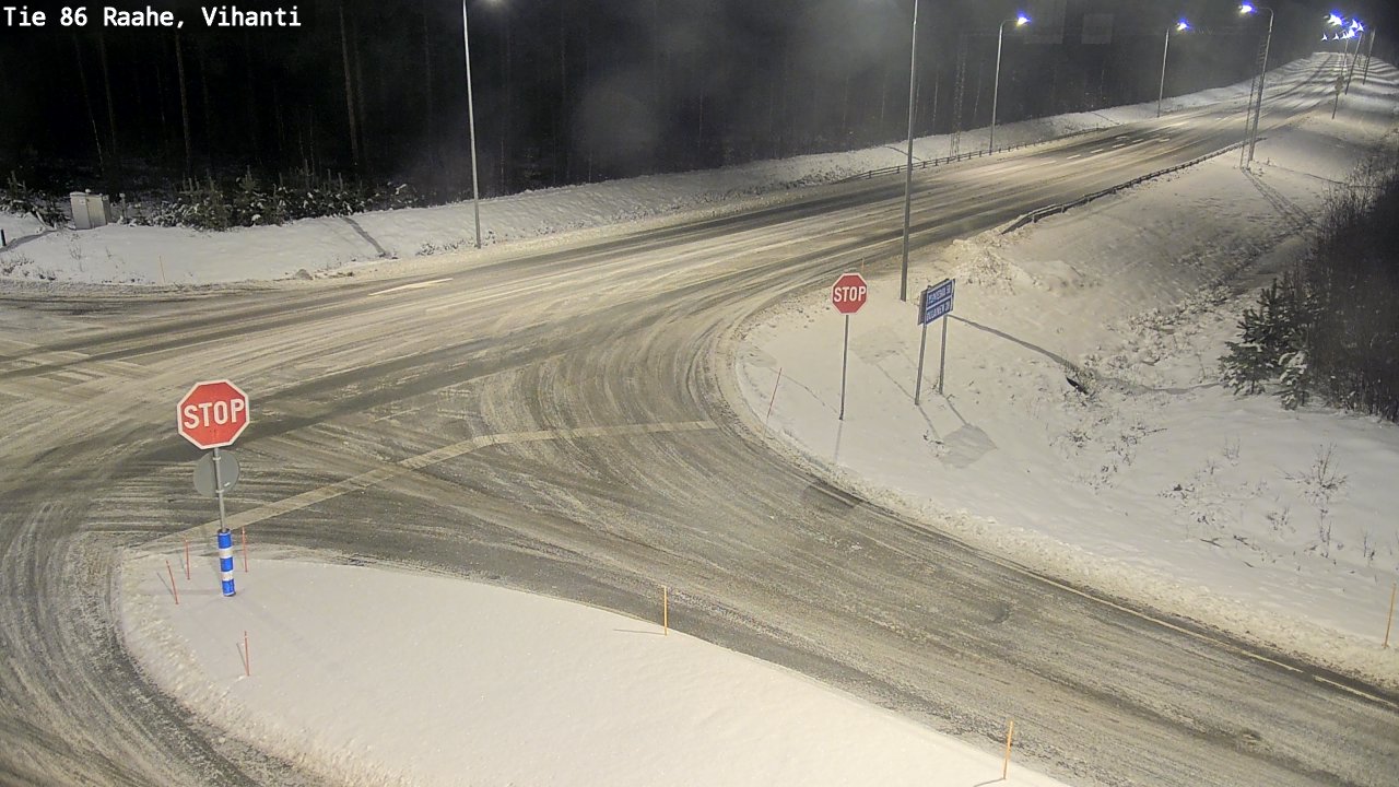 Weather Camera Image Road 86 Raahe, Vihanti, Raahe, Pohjois-Pohjanmaa