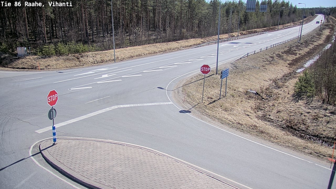 Weather Camera Image Väg 86 Raahe, Vihanti, Raahe, Pohjois-Pohjanmaa