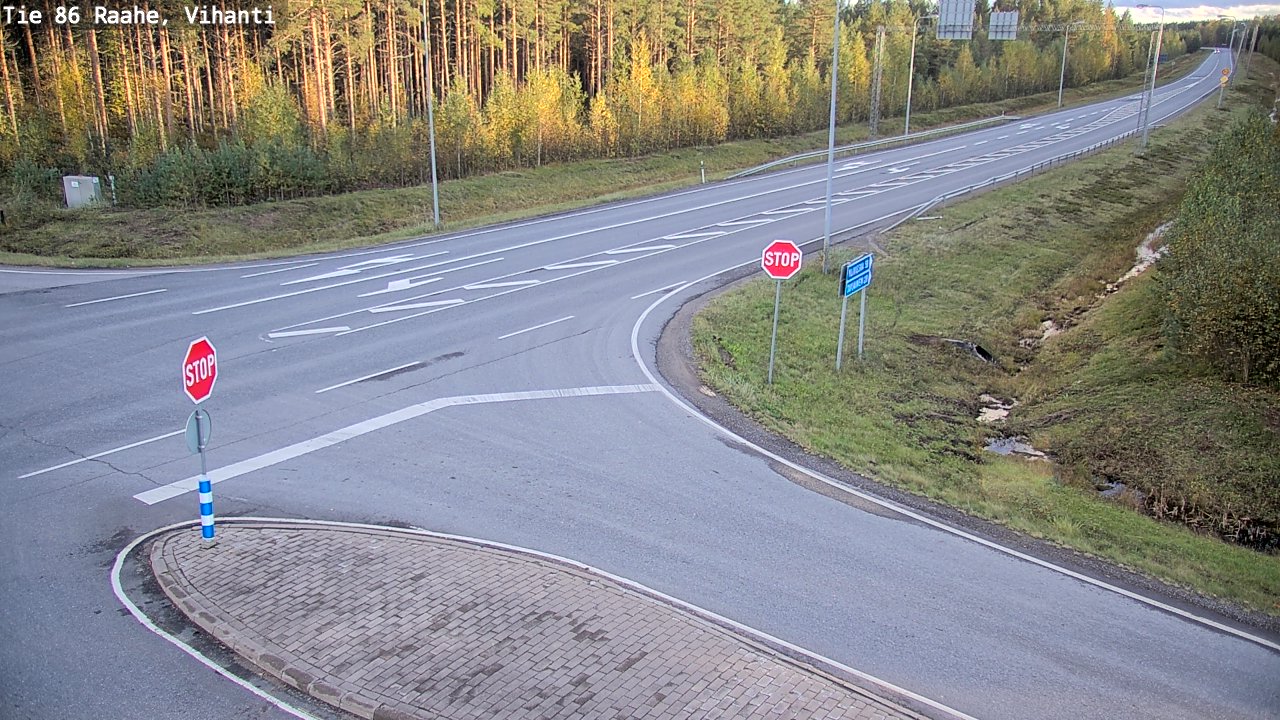 Weather Camera Image Road 86 Raahe, Vihanti, Raahe, Pohjois-Pohjanmaa