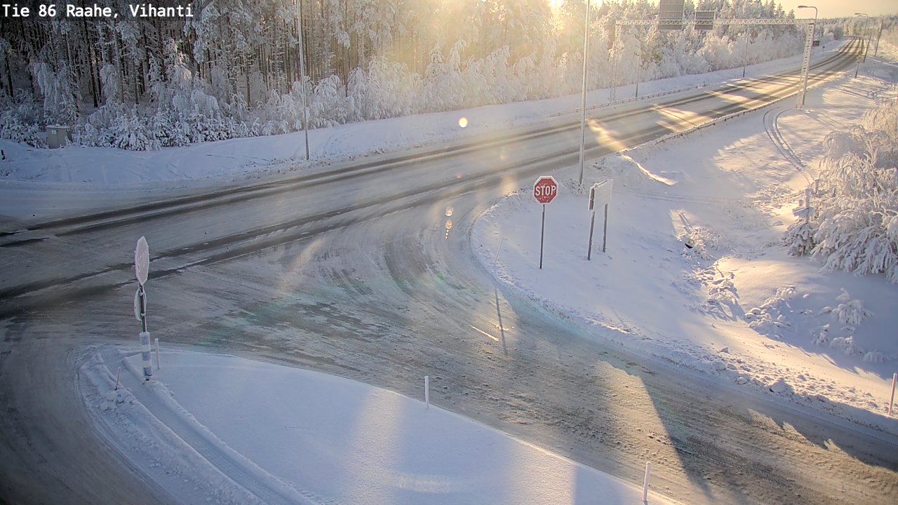 Weather Camera Image Road 86 Raahe, Vihanti, Raahe, Pohjois-Pohjanmaa