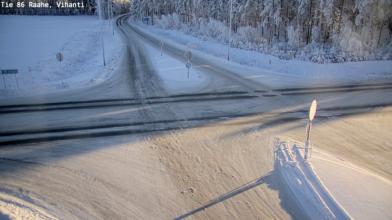 Weather Camera Image Road 86 Raahe, Vihanti, Raahe, Pohjois-Pohjanmaa