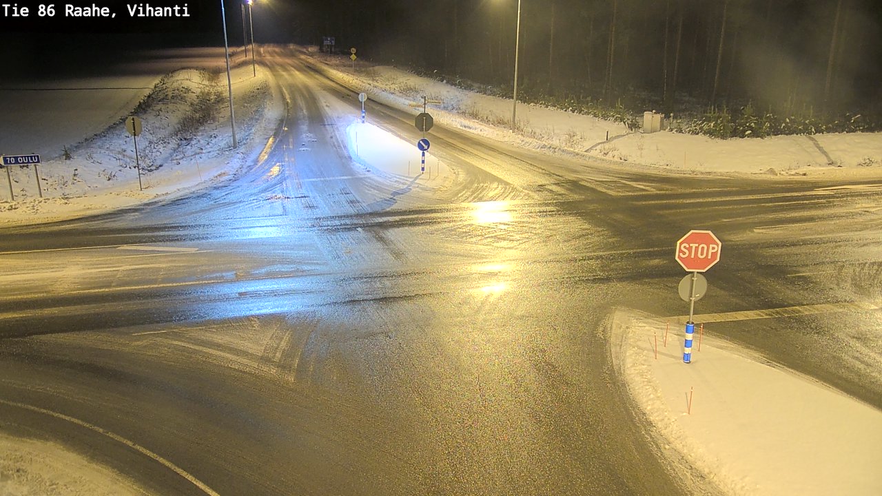 Weather Camera Image Väg 86 Raahe, Vihanti, Raahe, Pohjois-Pohjanmaa