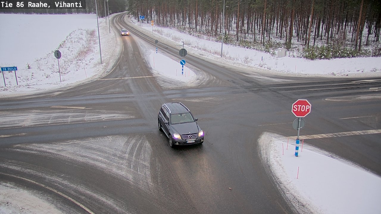 Weather Camera Image Väg 86 Raahe, Vihanti, Raahe, Pohjois-Pohjanmaa