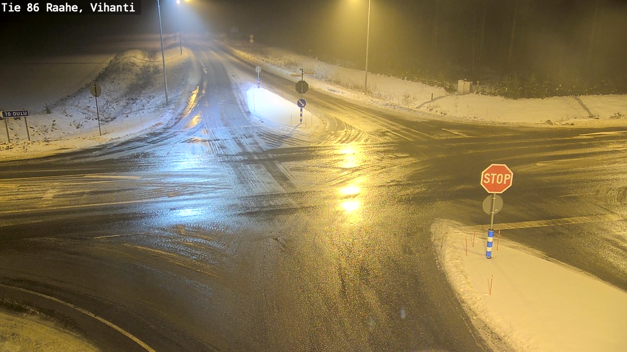 Weather Camera Image Väg 86 Raahe, Vihanti, Raahe, Pohjois-Pohjanmaa
