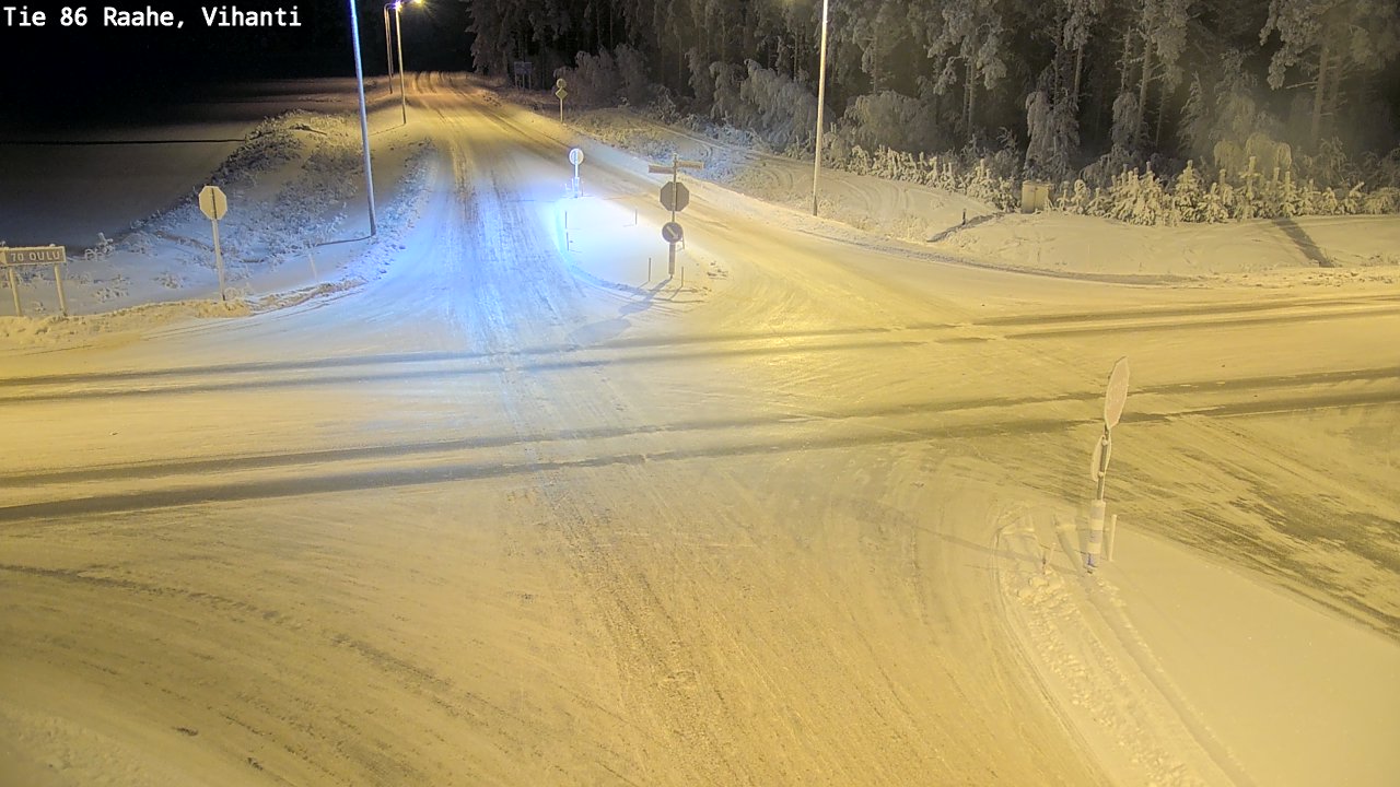 Weather Camera Image Road 86 Raahe, Vihanti, Raahe, Pohjois-Pohjanmaa