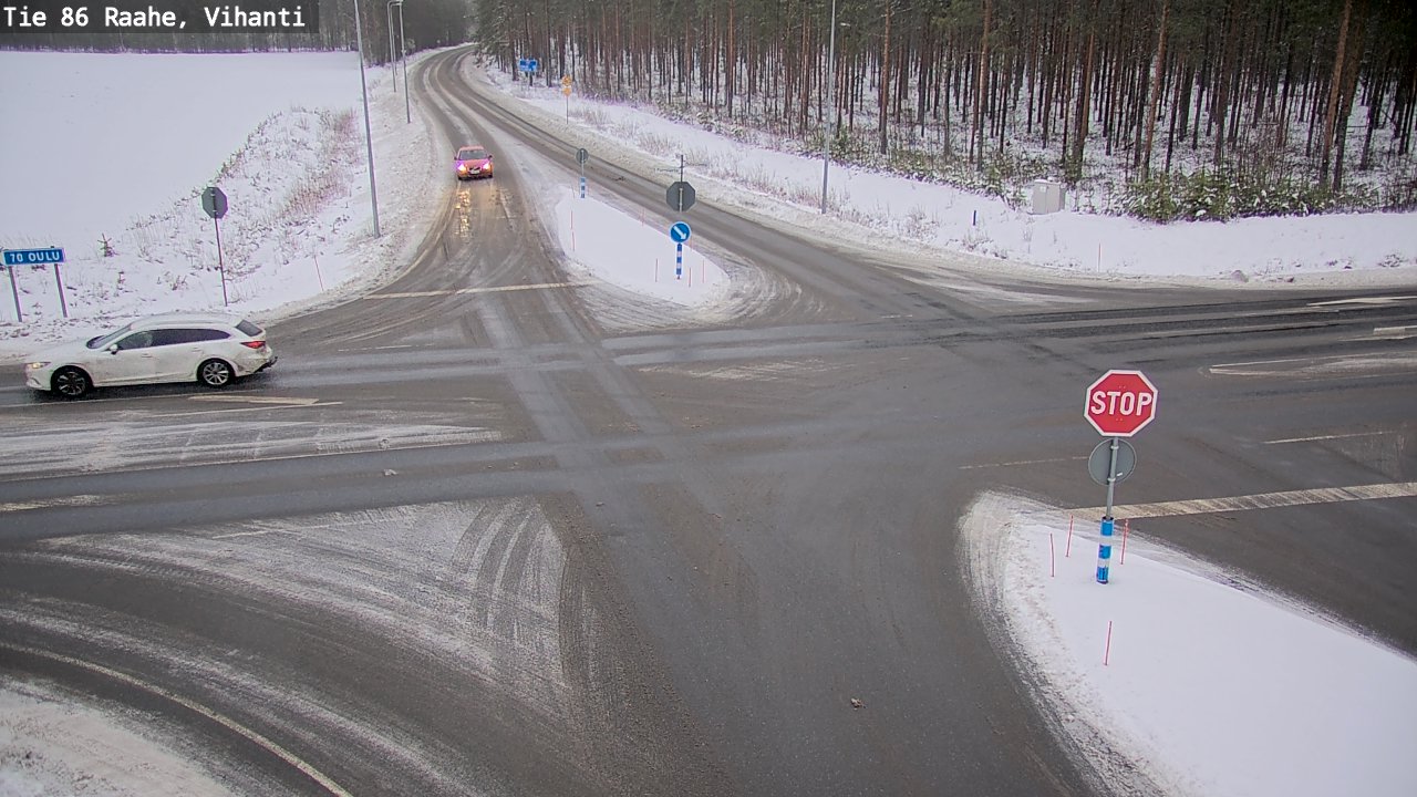 Weather Camera Image Väg 86 Raahe, Vihanti, Raahe, Pohjois-Pohjanmaa