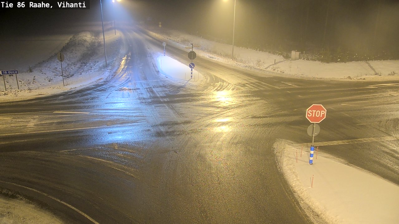 Weather Camera Image Väg 86 Raahe, Vihanti, Raahe, Pohjois-Pohjanmaa