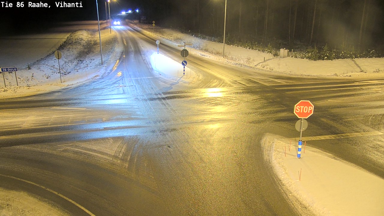 Weather Camera Image Väg 86 Raahe, Vihanti, Raahe, Pohjois-Pohjanmaa