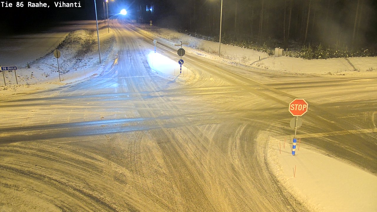 Weather Camera Image Väg 86 Raahe, Vihanti, Raahe, Pohjois-Pohjanmaa