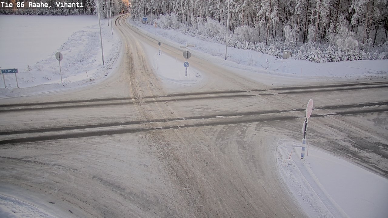 Weather Camera Image Road 86 Raahe, Vihanti, Raahe, Pohjois-Pohjanmaa