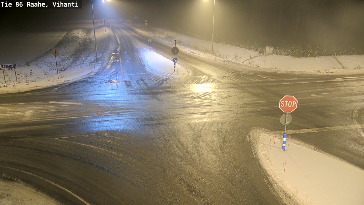Weather Camera Image Väg 86 Raahe, Vihanti, Raahe, Pohjois-Pohjanmaa