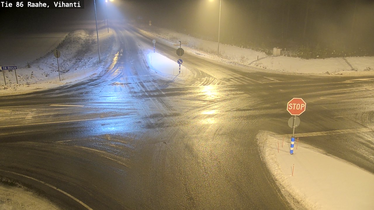 Weather Camera Image Väg 86 Raahe, Vihanti, Raahe, Pohjois-Pohjanmaa