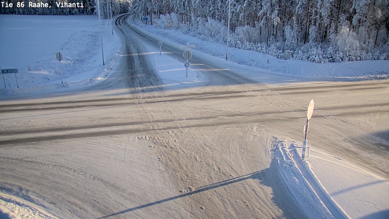 Weather Camera Image Road 86 Raahe, Vihanti, Raahe, Pohjois-Pohjanmaa