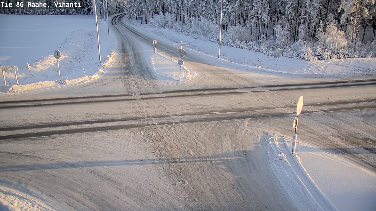 Weather Camera Image Road 86 Raahe, Vihanti, Raahe, Pohjois-Pohjanmaa